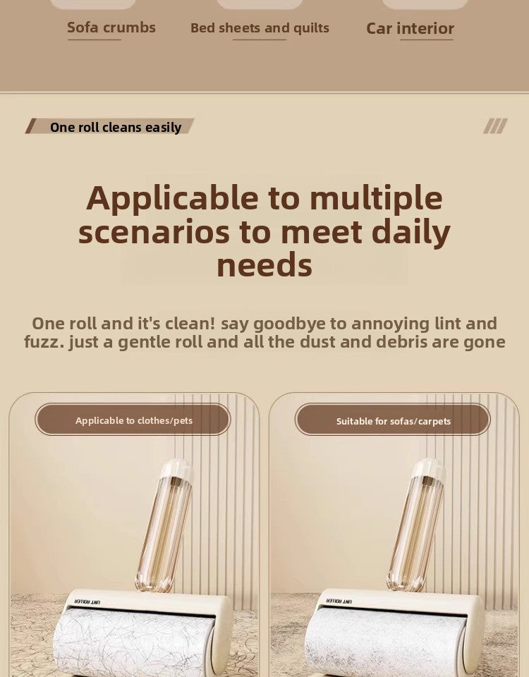 New Tearable Paper Lint Roller Core for Home Clothes and Pet Hair Cleaning Brush