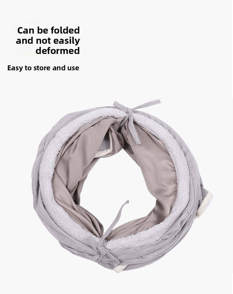 Pet Supplies Suede S-Shaped Foldable Cat Tunnel Plaything