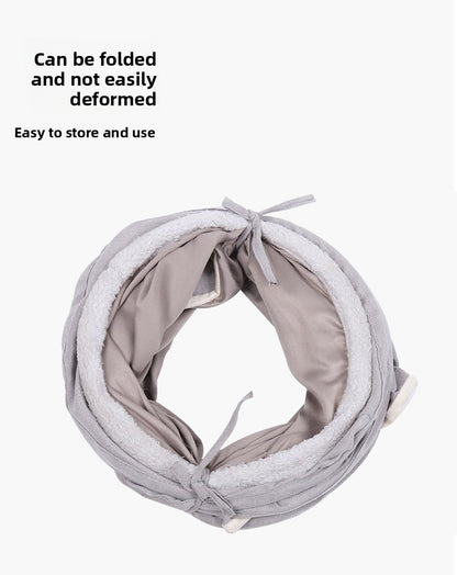 Pet Supplies Suede S-Shaped Foldable Cat Tunnel Plaything