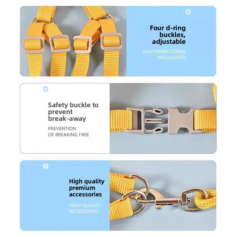 Dog Walking Vest Style Harness Leash for Small Medium Teddy Pomeranian Bichon