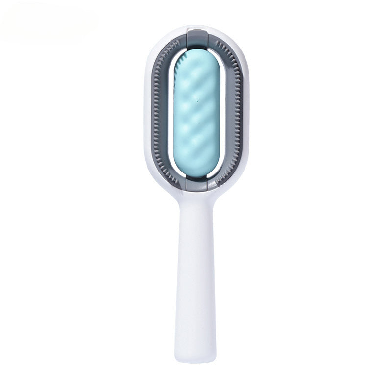 Reusable Pet Hair Removal Comb with No Wash Sticky Wipes Cat Dog Grooming Brush for Shedding Control and Furniture Carpet Clothes Fur Cleaning