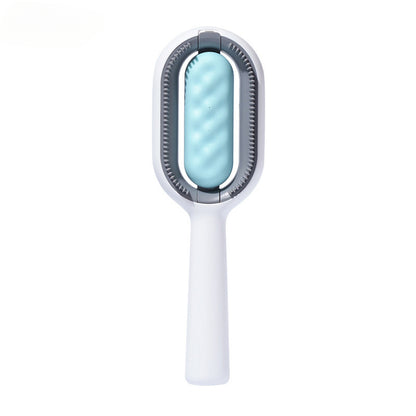 Reusable Pet Hair Removal Comb with No Wash Sticky Wipes Cat Dog Grooming Brush for Shedding Control and Furniture Carpet Clothes Fur Cleaning