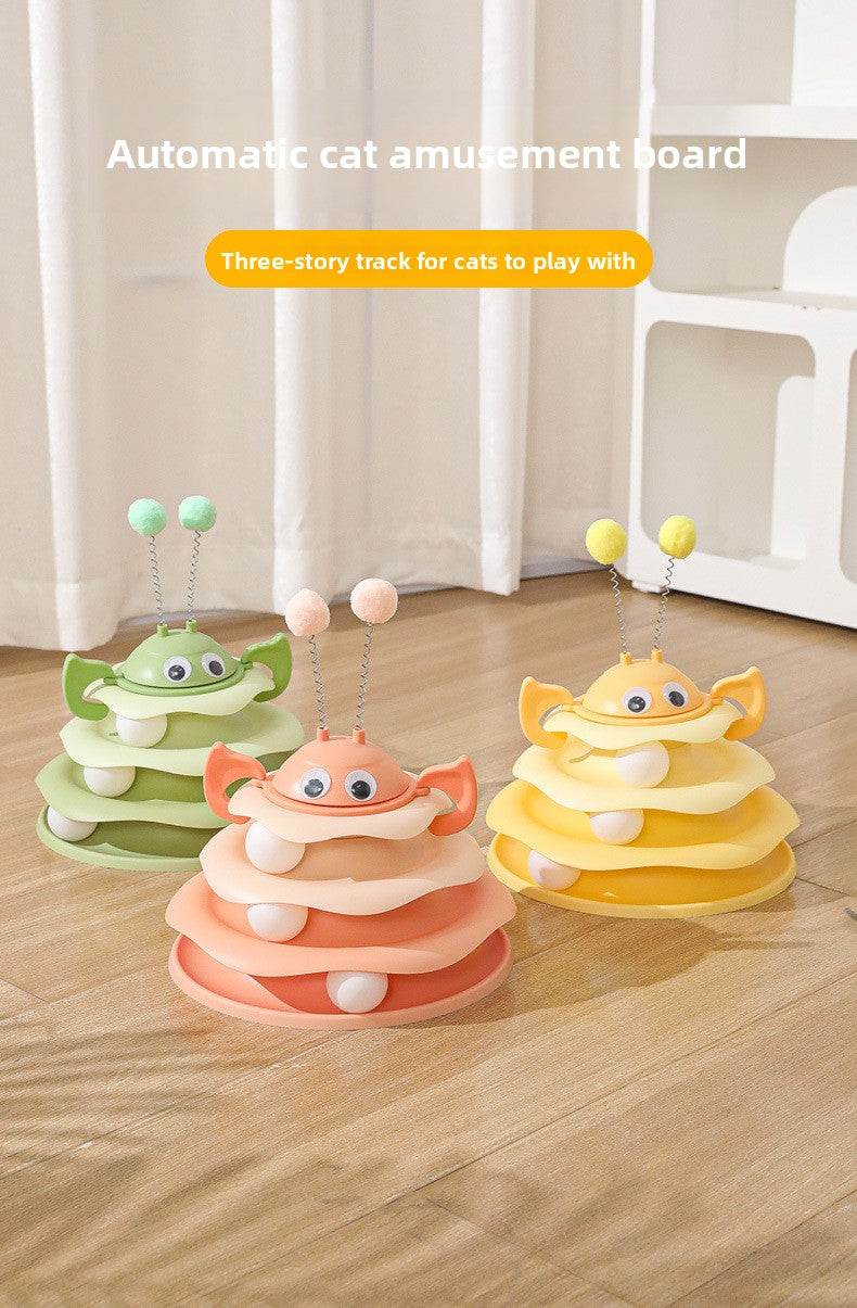 Cat Toy Little Bee Ice Cream Play Plate Self Entertainment Boredom Buster In Stock