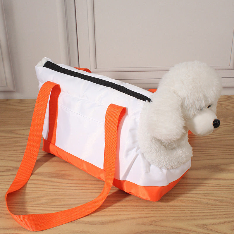 Portable Pet Carrier Bag for Small Dogs and Cats Outdoor Travel with Head Out Design All Season Comfort Shoulder Handbag