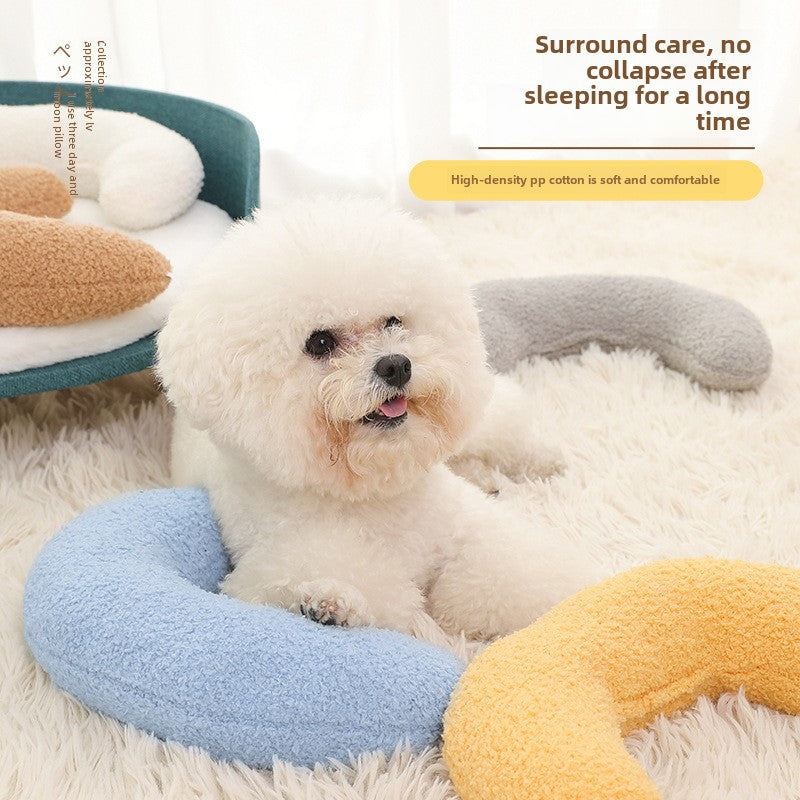 Pet Comfort U-shaped Pillow for Cats and Dogs