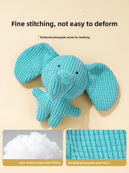 Durable Charging Duck Chew Teething Plush Elephant Pet Donkey Toy