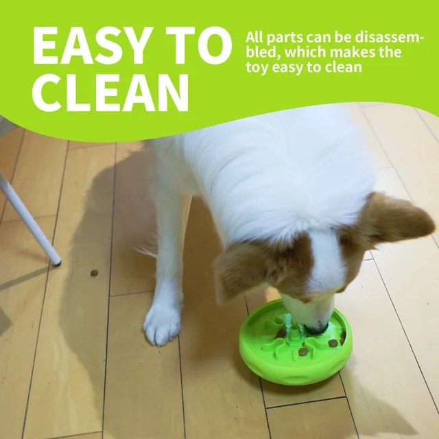 UFO Shaped Pet Interactive Snack Dispenser Dog Slow Feeder Training Toy