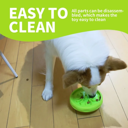 UFO Shaped Pet Interactive Snack Dispenser Dog Slow Feeder Training Toy