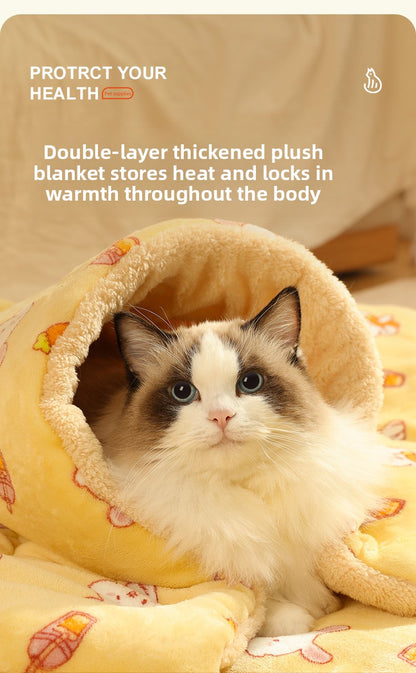 Electric Heating Pad for Cats and Dogs Waterproof Pet Warmer Mat Thermostat Control Ultra Soft Fleece Winter Bed for Puppy Kitten