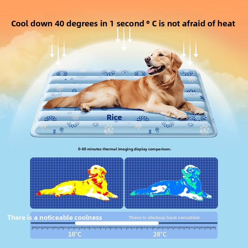 Dog Summer Cooling Mat Large Size TearResistant Waterproof Pet Pad