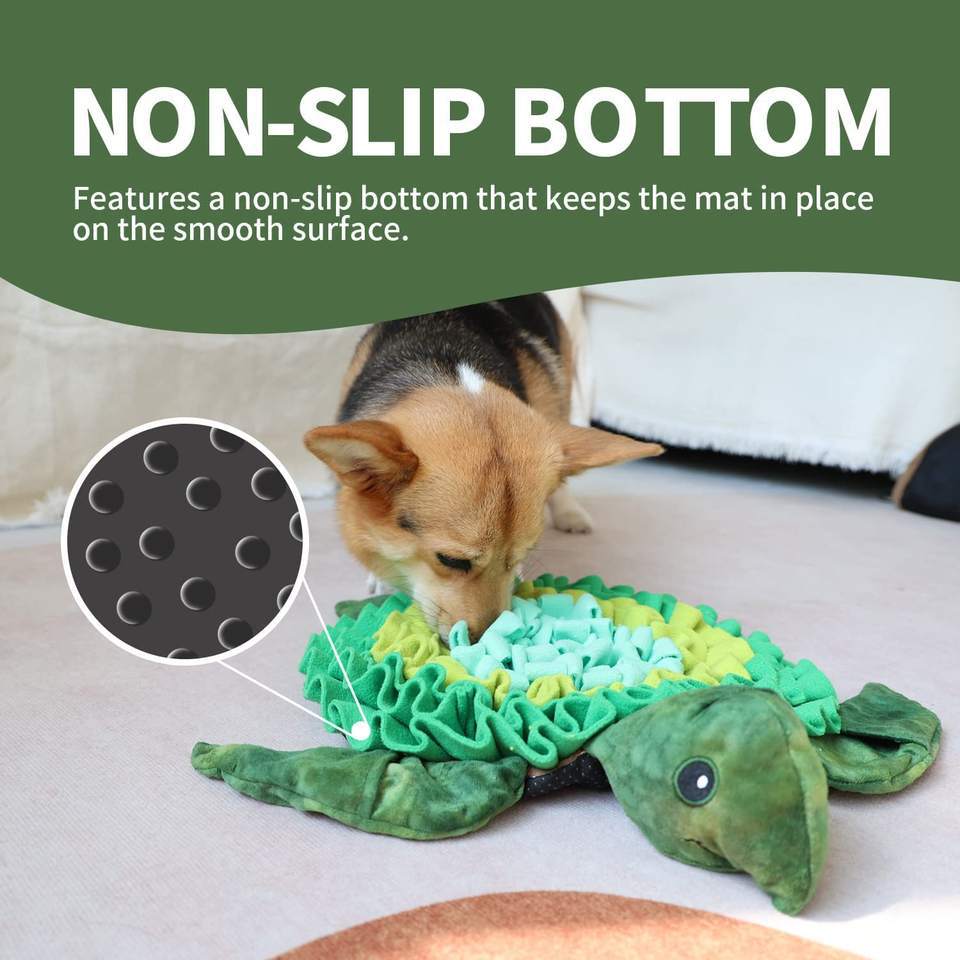 Turtle Design Pet Sniffing Mat for Safe Slow Feeding Small Medium Dogs