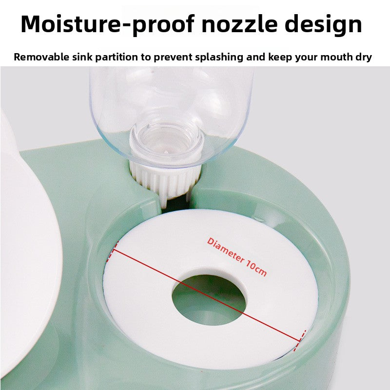 Slanted Neck Protection Automatic Water Refill Pet Bowl for Cats