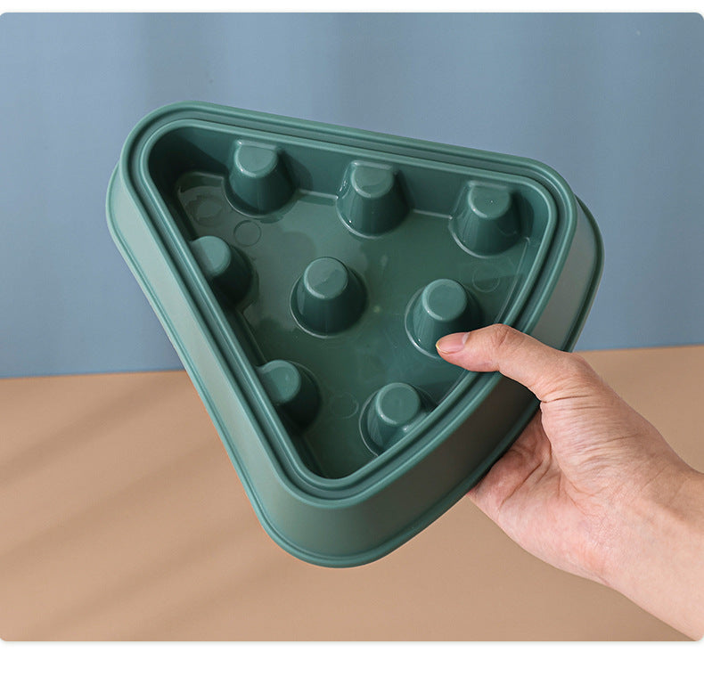 Interactive Puzzle Feeder Bowl Large Size Slow Feed Dog Bowl Anti Gulping Choking Cartoon Pizza Design Fun Pet Supplies for Dogs Cats