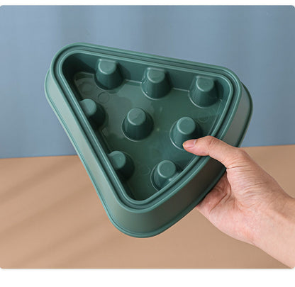 Interactive Puzzle Feeder Bowl Large Size Slow Feed Dog Bowl Anti Gulping Choking Cartoon Pizza Design Fun Pet Supplies for Dogs Cats