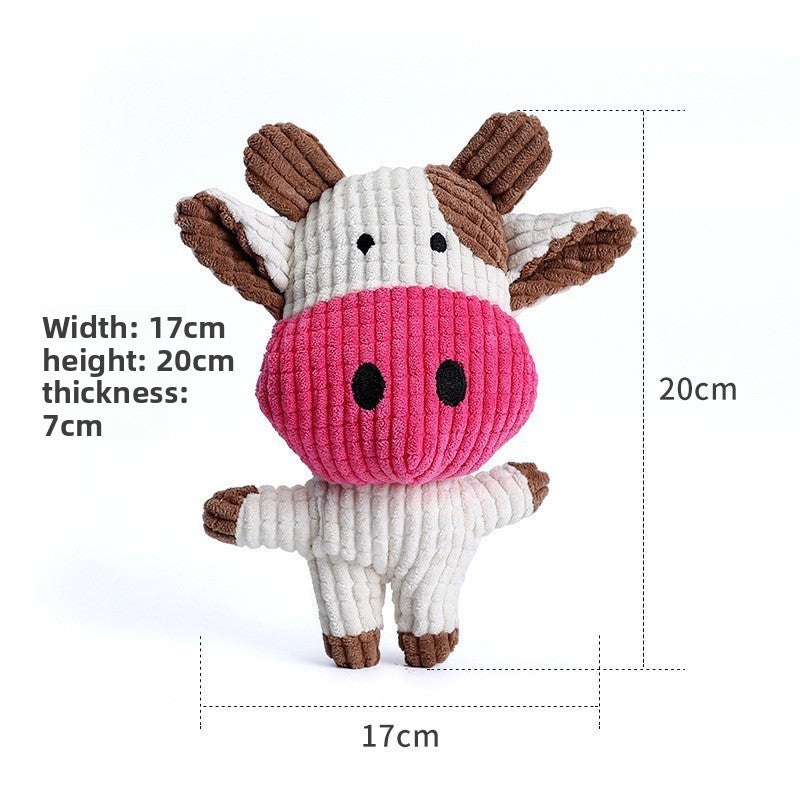 Durable Charging Duck Chew Teething Plush Elephant Pet Donkey Toy