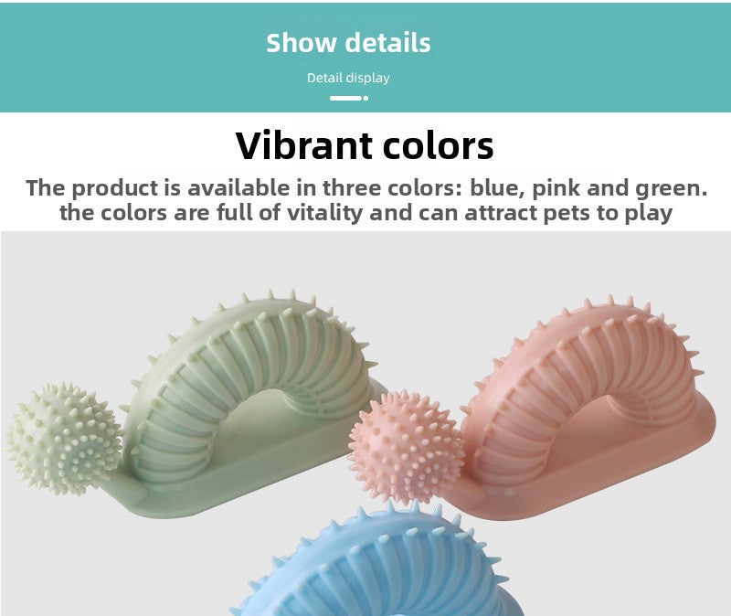 Interactive Dog Chew Toy for Teething Puppies Snail Shaped Food Dispensing Pet Supplies Long Lasting Dental Toothbrush Fun Mental Stimulation