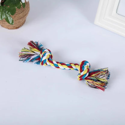 Interactive Dog Bite Pulling Rope Knot Toy for Medium to Large Puppies