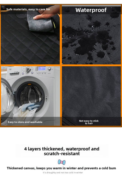 Pet Supplies Foldable Waterproof Anti-fouling Car Mat for Rear Seat Use
