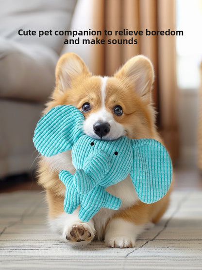 Durable Charging Duck Chew Teething Plush Elephant Pet Donkey Toy