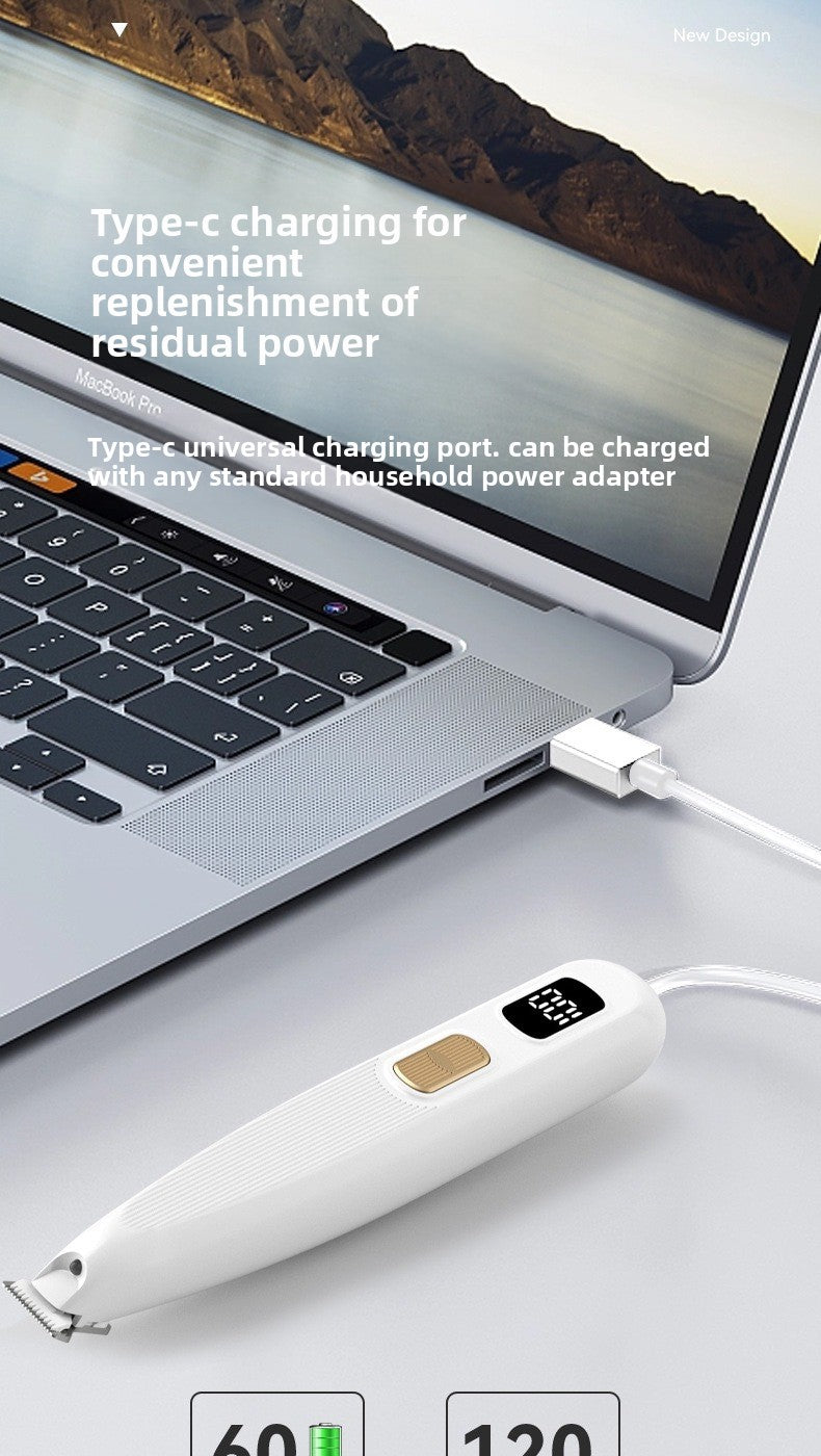 Electric Cat Dog Paw Hair Trimmer Grooming Tool Clipper