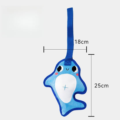 Durable Dinosaur Plush Dog Toy with Squeaker Interactive Chew Toy for Small Medium Dogs Tough Chewers Pet Supplies Puppy Teething