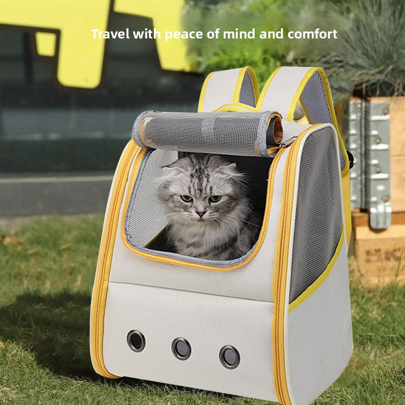 Outdoor Portable Space Capsule Breathable Pet Cat Dog Backpack Bag