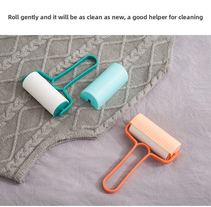 Rouleau anti-peluches pour vêtements et maison, rouleau en papier adhésif déchirable, brosse pour poils d'animaux, rouleau anti-peluches en papier adhésif 