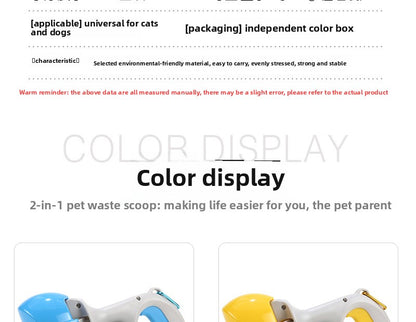 Pet Waste Picker Portable Dog Poop Picker with Trash Bag Pet Waste Clip