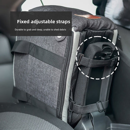 Premium Cat Car Seat Cushion Pet Bed Washable Detachable Safety Travel Carrier for Small Dogs and Cats