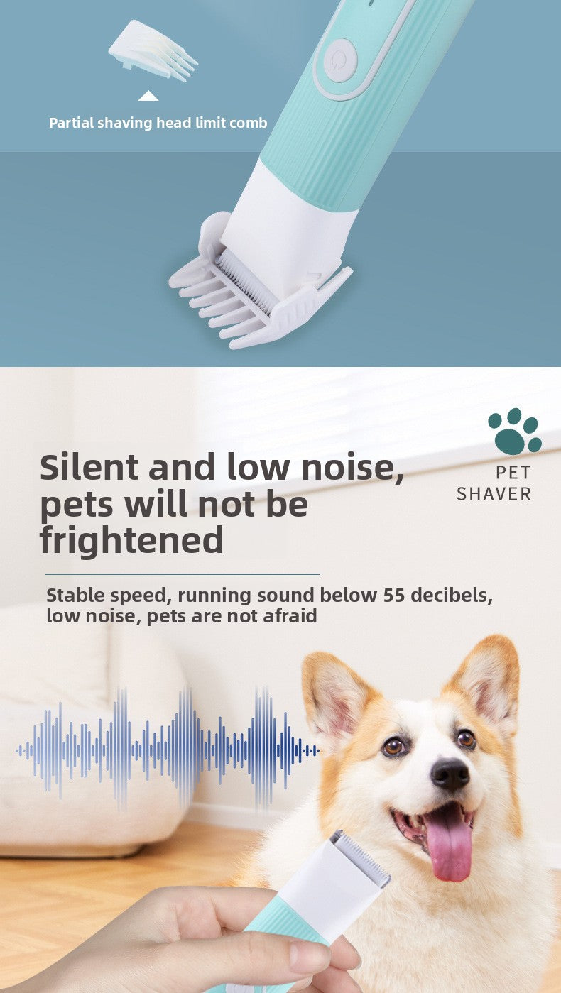 Pet Supplies New Pet Hair Trimmer Set Dog Electric Clipper Nail Grinder Pet Paw Hair Trimmer