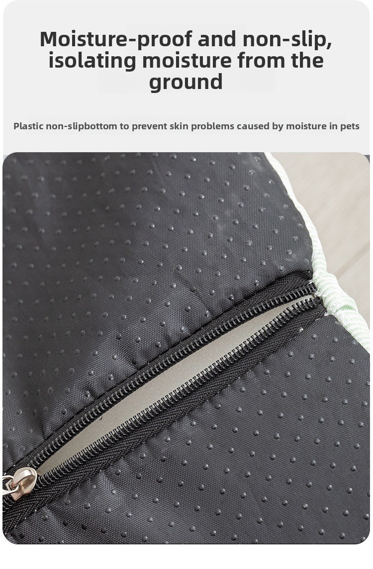 Breathable Cooling Dog Bed for Summer Big Eyed Monster Sofa Mat Small Dog Cat Nest Pet House Washable