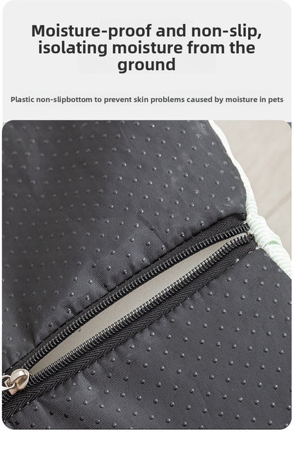 Breathable Cooling Dog Bed for Summer Big Eyed Monster Sofa Mat Small Dog Cat Nest Pet House Washable