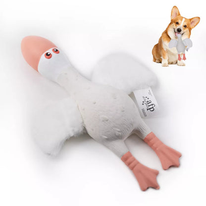 Squeaky Plush Wing Dog Toy PU Foam Chew for Teeth Cleaning