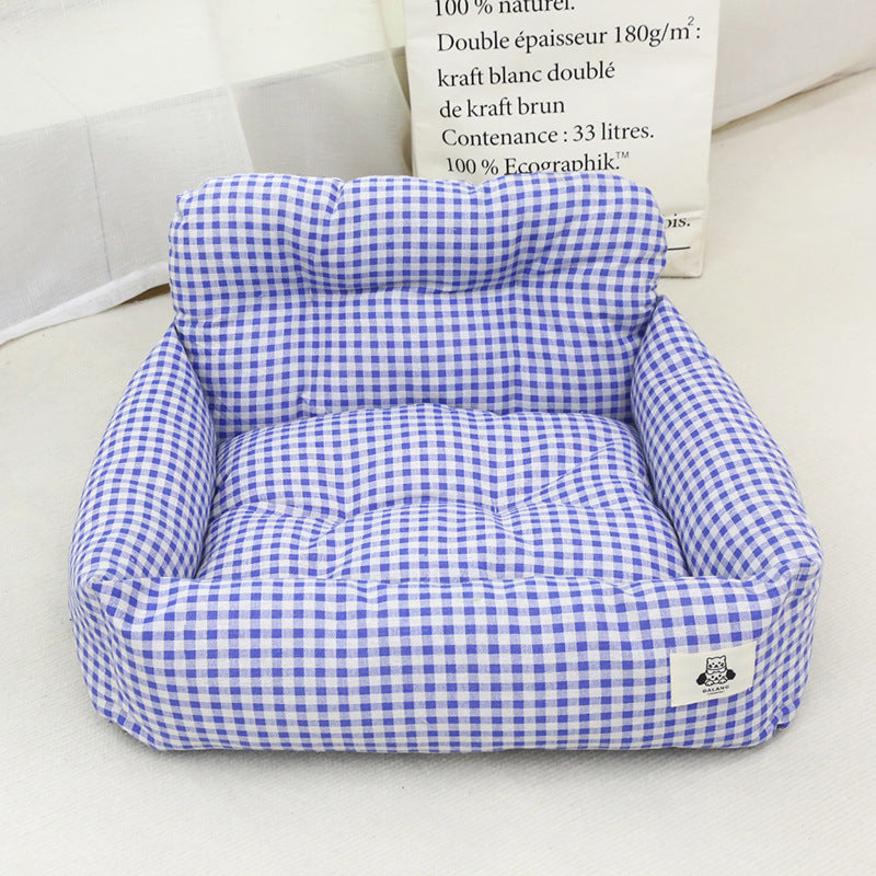 Heavy Duty Waterproof Dog Car Seat Cover Non Slip Pet Bed Mat with Safety Belt for Cars Trucks and SUVs Washable Travel Cushion for Dogs and Cats