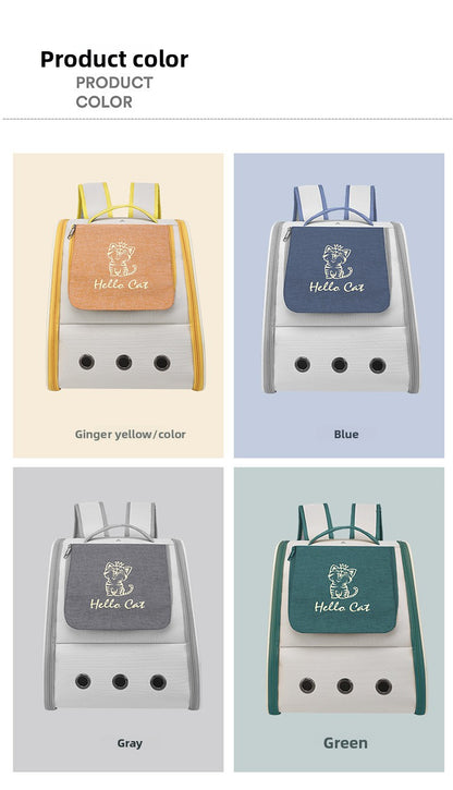 Outdoor Portable Space Capsule Breathable Pet Cat Dog Backpack Bag