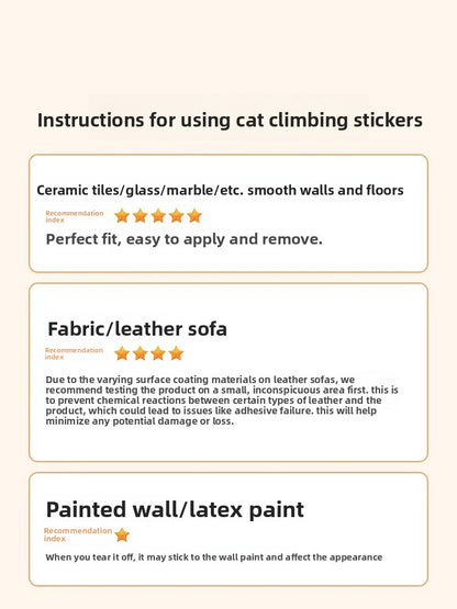 Cat Scratching Mat with Freestyle Cutting Durable ScratchResistant NonShedding Board Sticker