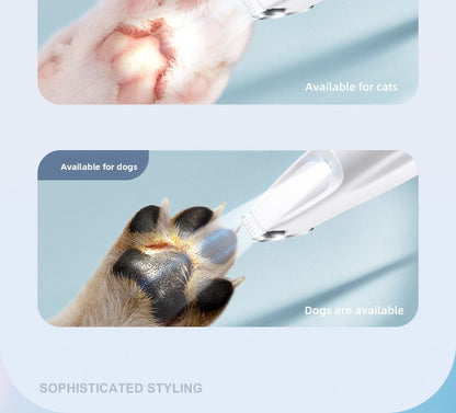 LED Light Pet Hair Trimmer Dog Cat Paw Hair Trimmer Paw Sole Hair Clipper Dog Hair Clipper