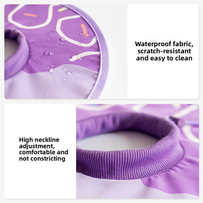 Deepened Neck Adjustable Waterproof Elizabethan Collar Anti Bite for Cats Dogs