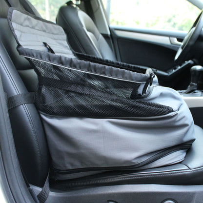 Pet Carrier Car Hanging Nest Gray Pet Travel Mat Pet Seat Dog Cat Front Seat Nest