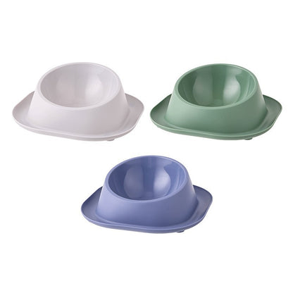 Dog Bowl Double Bowl Ceramic Dog Bowl Anti-Slip Anti-Tip Stainless Steel Pet Bowl Large Capacity Plastic Pet Food Bowl