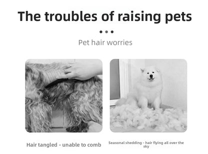 Magic Pet Hair Remover Comb Self Cleaning Cat Brush for Shedding Gentle Detangling and Massage Tool for Cats Dogs to Reduce Loose Fur and Mats