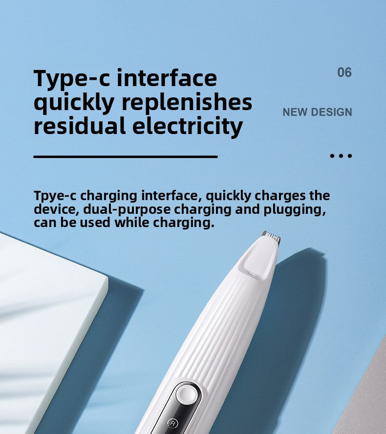 LED Light Pet Hair Trimmer Dog Cat Paw Hair Trimmer Paw Sole Hair Clipper Dog Hair Clipper