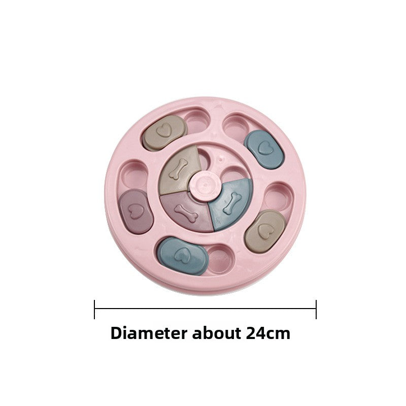 Interactive Pet Dog Puzzle Slow Feeder Leak Proof Durable Dog Bowl