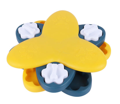 Assiette d'entraînement anti-étouffement rotative pour chien, anti-fuite de nourriture