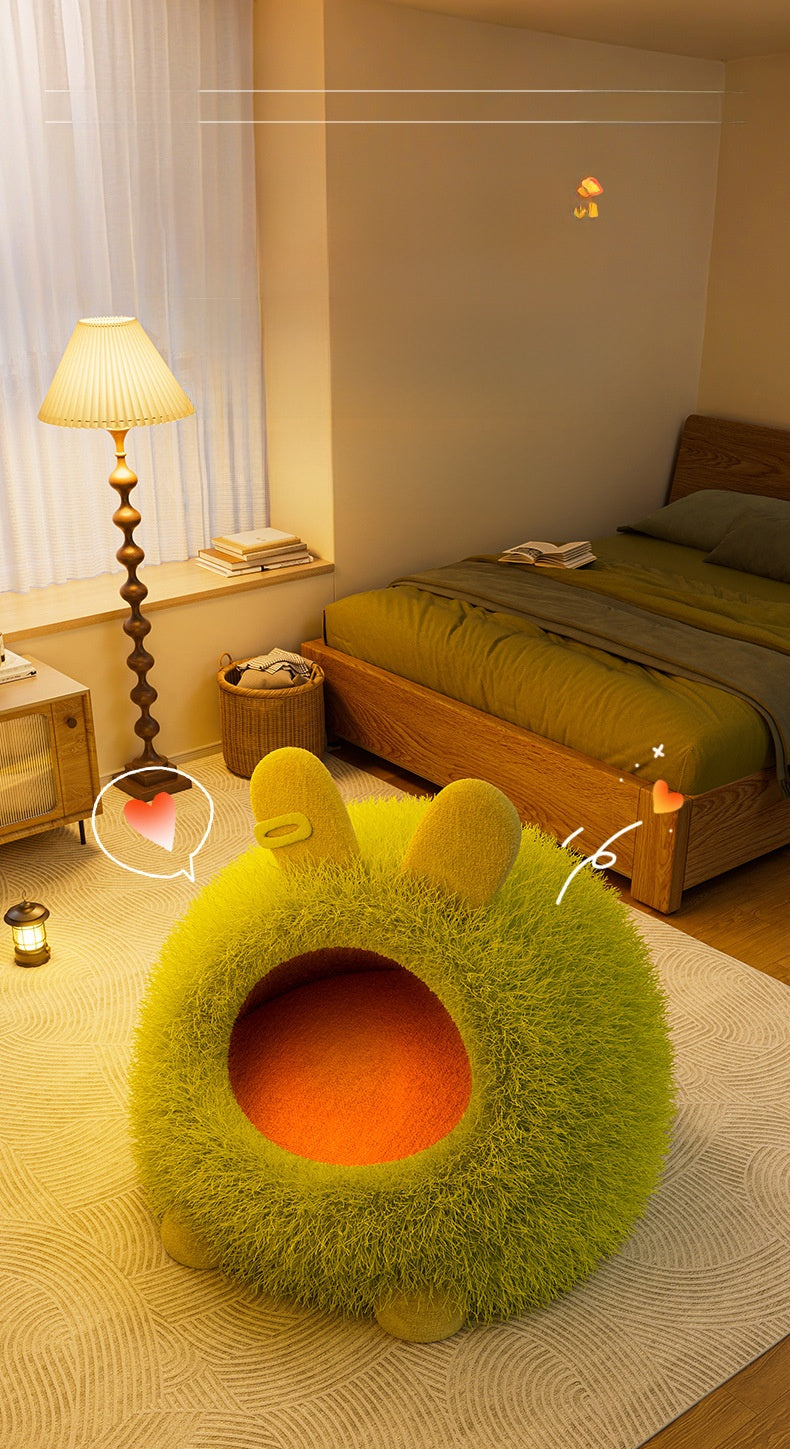 Cat House Winter Thickened Enclosed Safe Winter Warm Cold-Proof Tent House Sleeping Bag for Kittens and Small Dogs