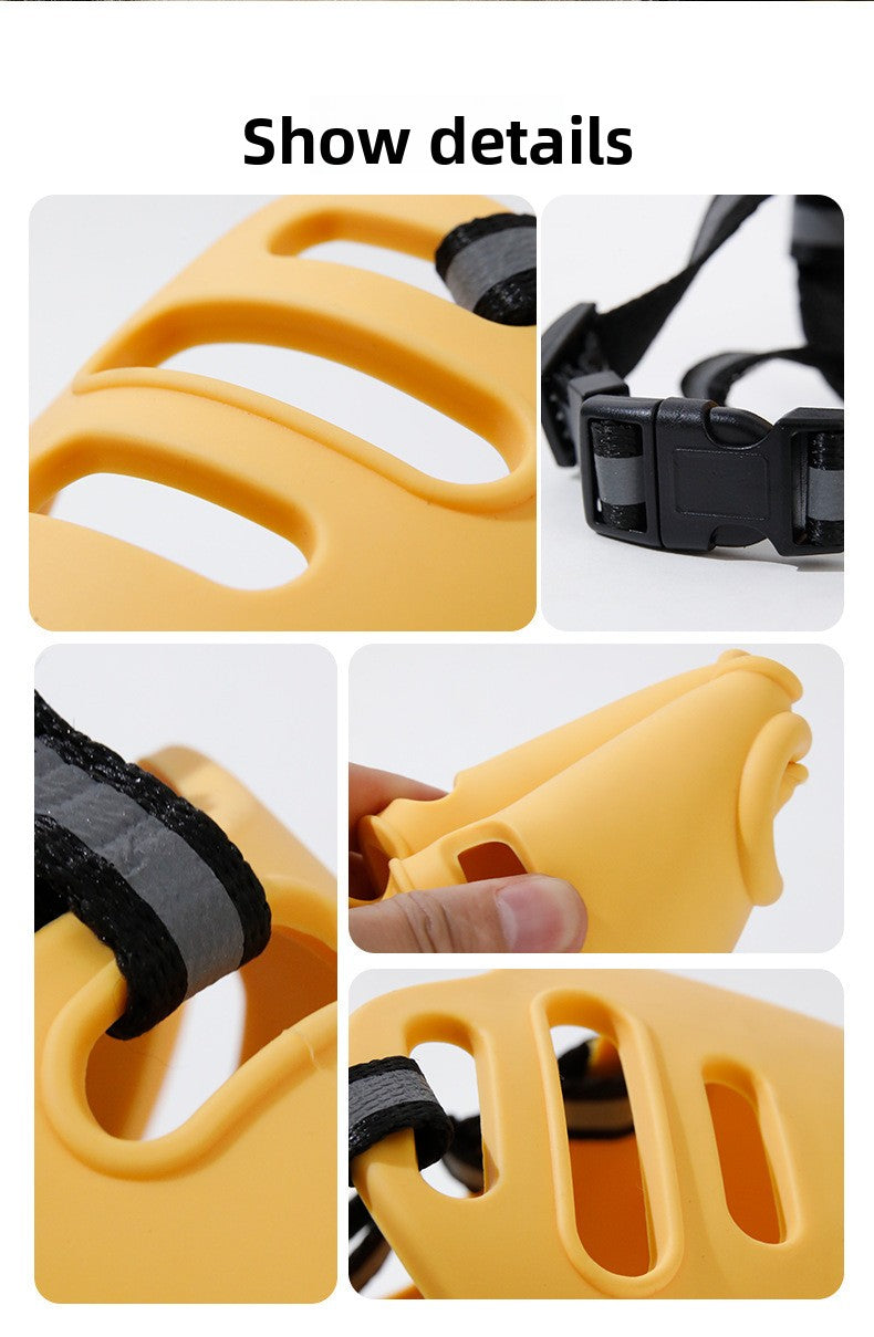 Dog Muzzle Anti Bite Anti Messy Eating Mask for Golden Samoyed All Sizes Pets