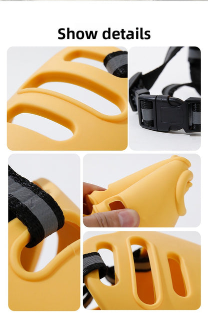 Dog Muzzle Anti Bite Anti Messy Eating Mask for Golden Samoyed All Sizes Pets