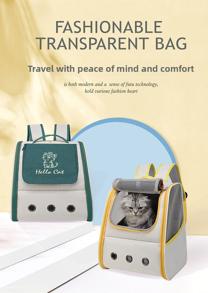 Outdoor Portable Space Capsule Breathable Pet Cat Dog Backpack Bag