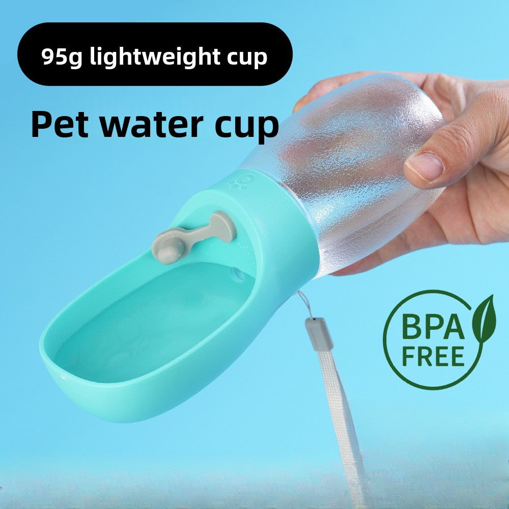 Portable Pet Water Bottle for Dogs and Cats Leak Proof Outdoor Travel Water Dispenser with Foldable Bowl