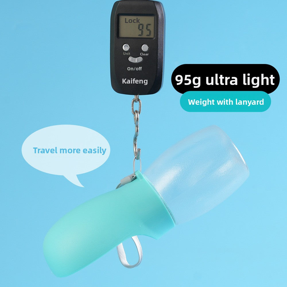 Portable Pet Water Bottle for Dogs and Cats Leak Proof Outdoor Travel Water Dispenser with Foldable Bowl